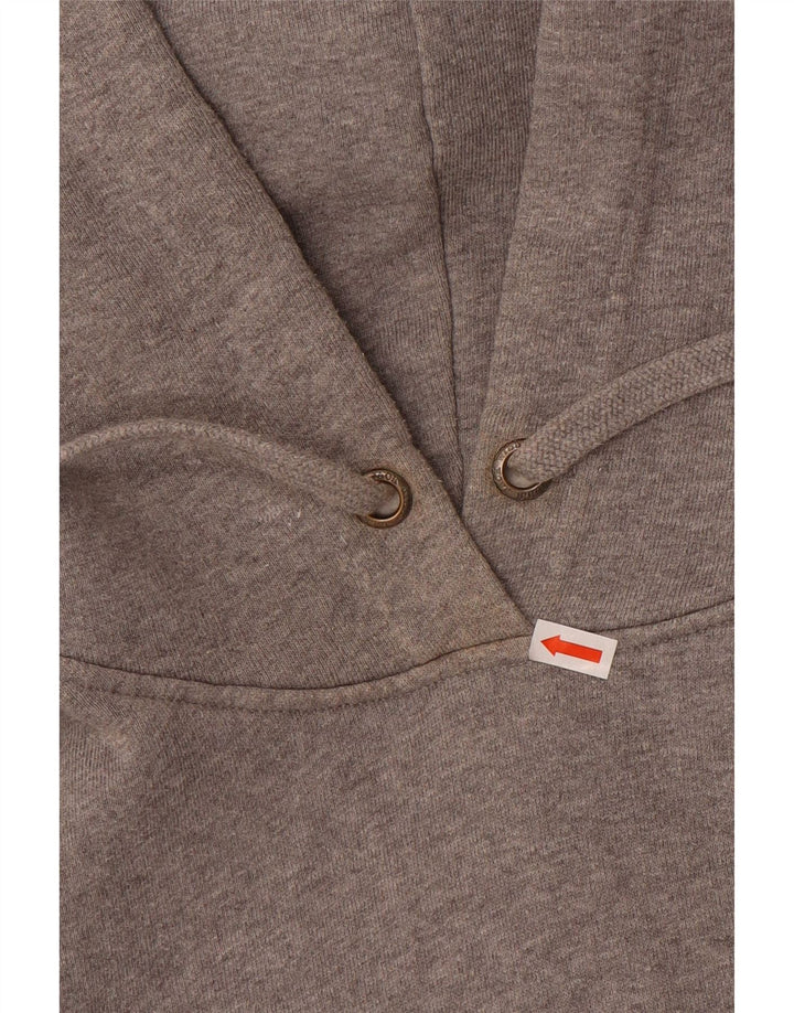 JACK WILLS Womens Salcombe Devon Oversized Hoodie Jumper UK 10 Small Grey