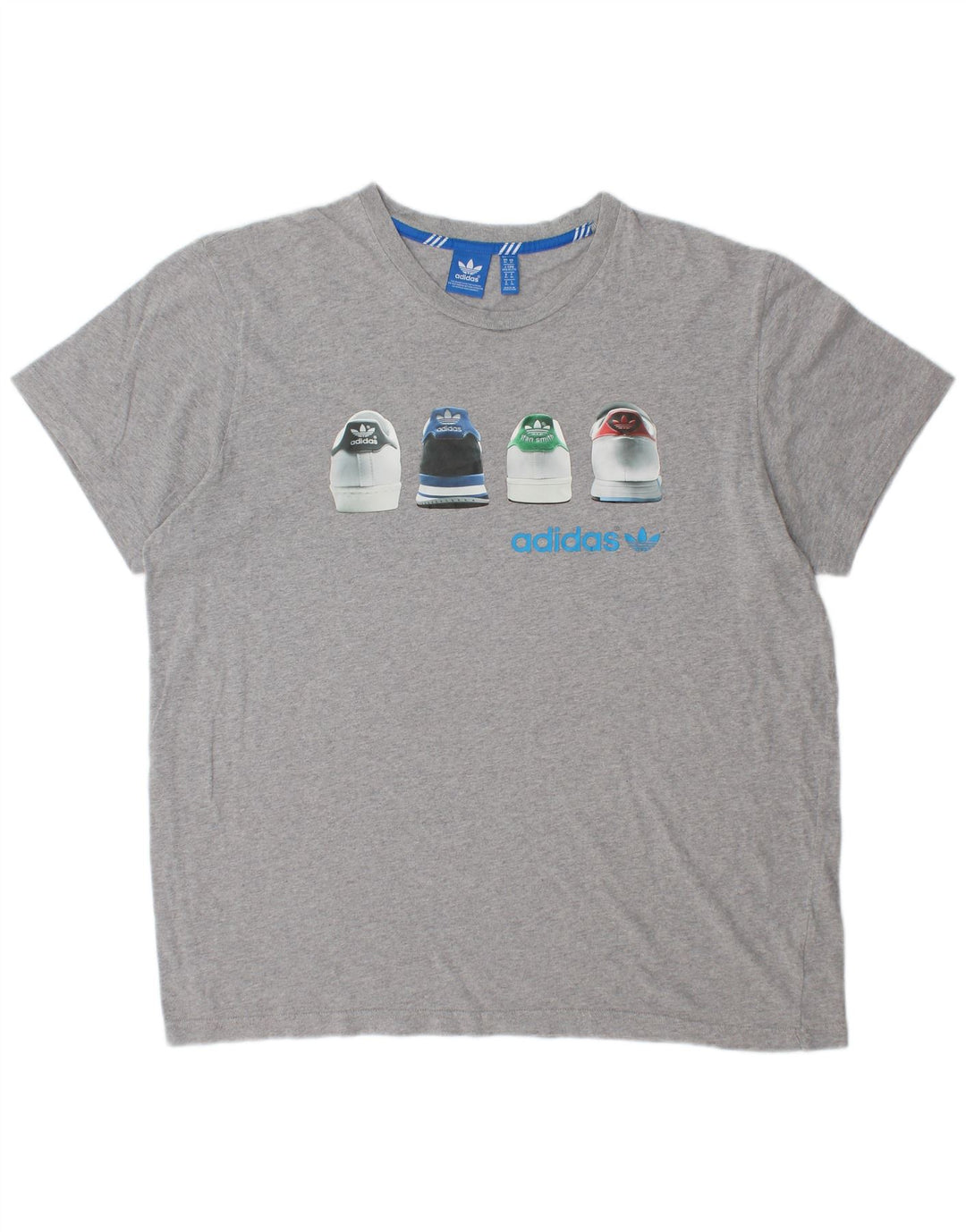 ADIDAS Grafisk T-shirt top til mænd XL Grå