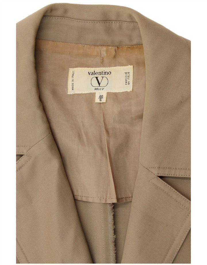 Valentino Dame Miss V Oversized Blazer Jacket IT 40 Small Beige