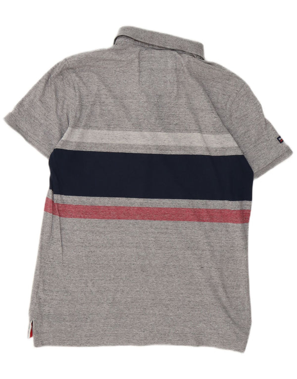 Superdry Poloshirt til mænd, stor gråstribet bomuld