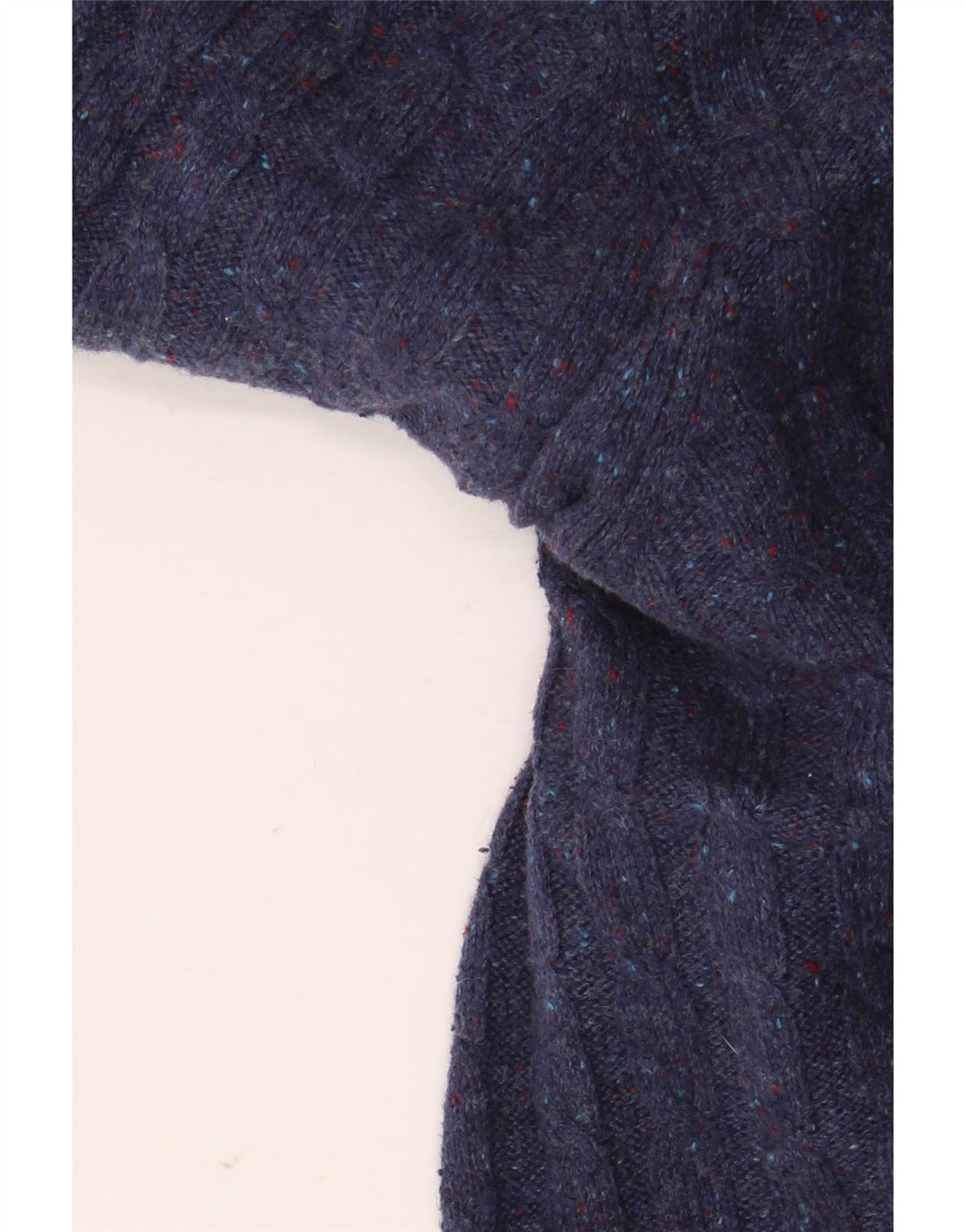 JACK WILLS Herre Crew Neck trøje Sweater Large Navy Blue Flecked