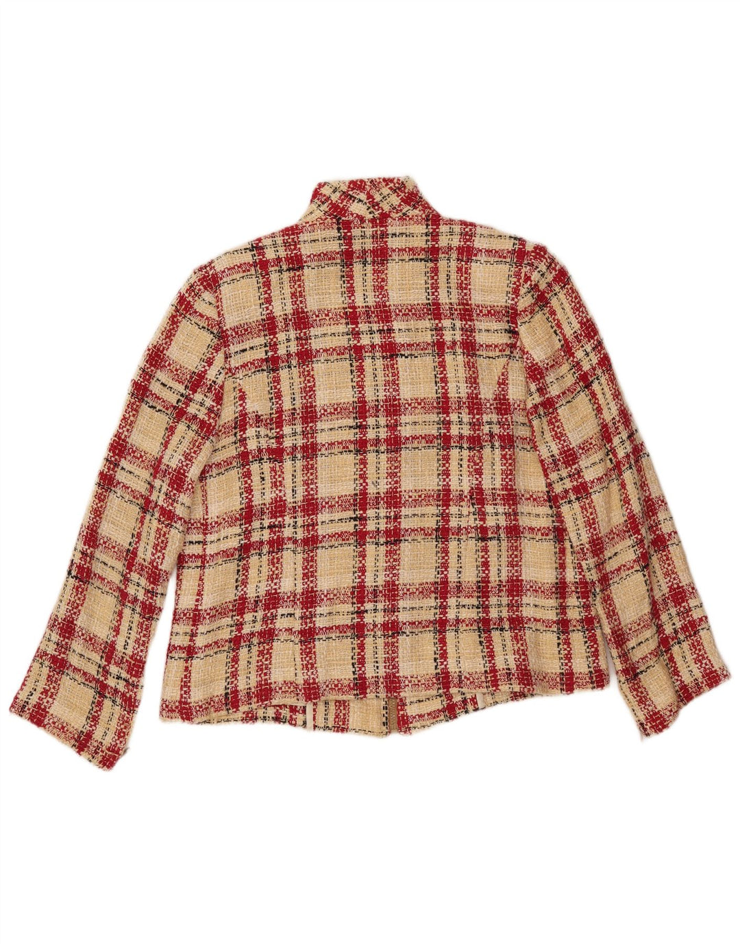 Vintage Dame Blazer Jacket UK 14 Medium Red Check