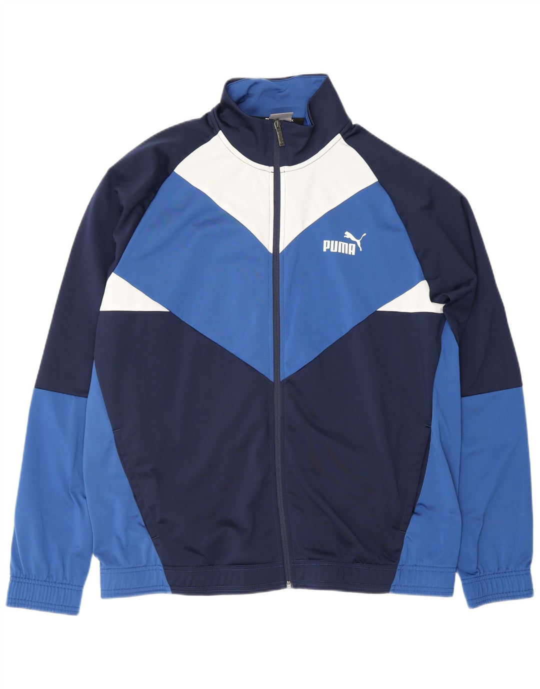 PUMA Træningsdragt til mænd Topjakke XL Blå Colourblock Polyester