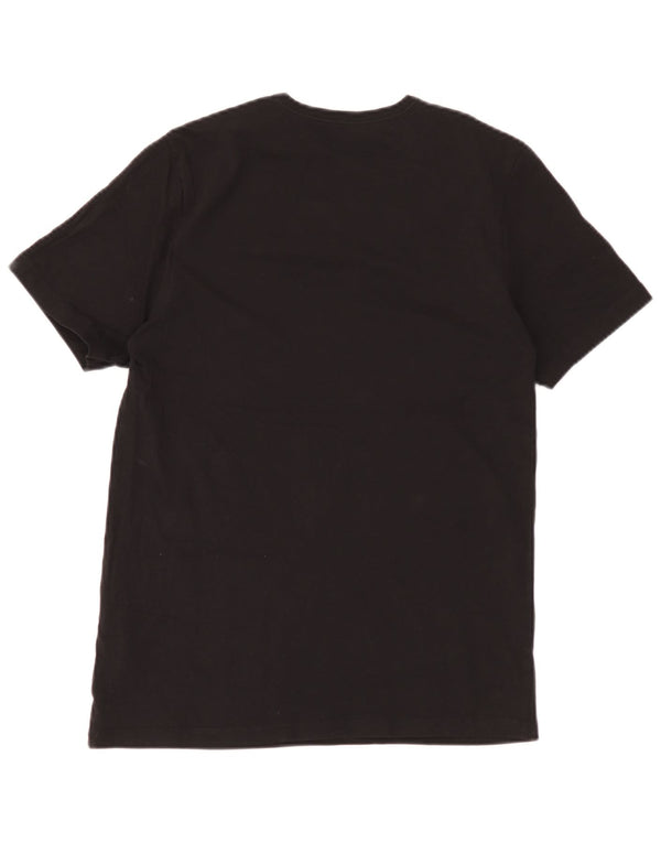 Hugo Boss Herre T-Shirt Top Medium Sort Bomuld