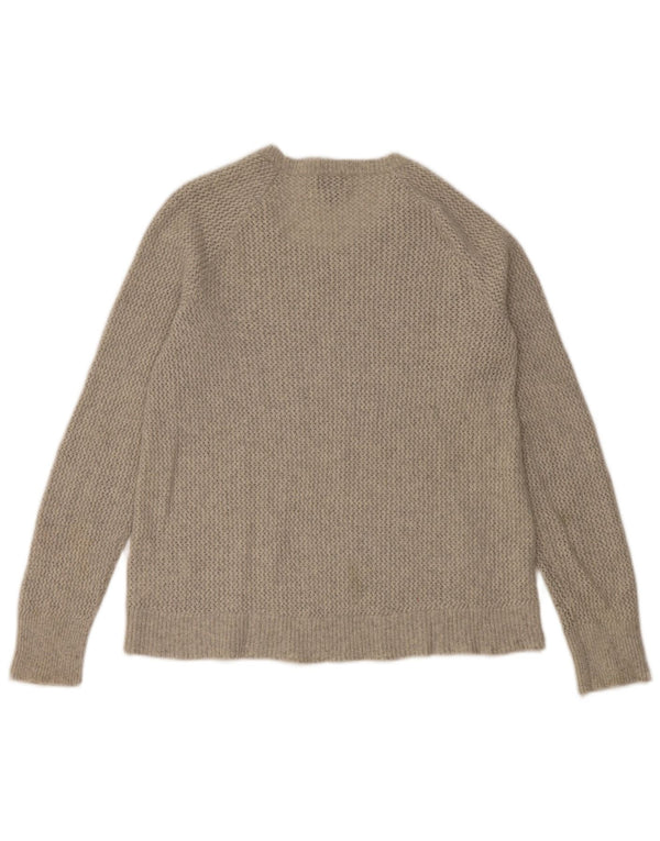 Patagonia Dame Jumper Sweater UK 10 Small Grey Cashmere