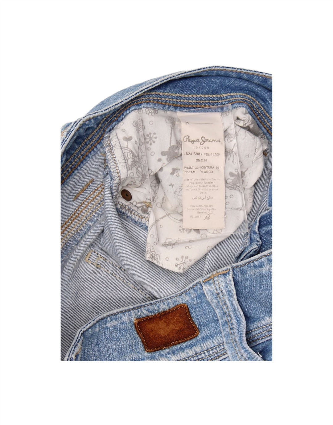 PEPE JEANS Womens Bermuda Denim Shorts W30 Medium Blue Cotton