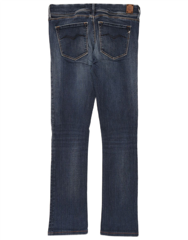 Replay Dame Rearmy Slim Bootcut Jeans W27 L29 Blå Bomuld