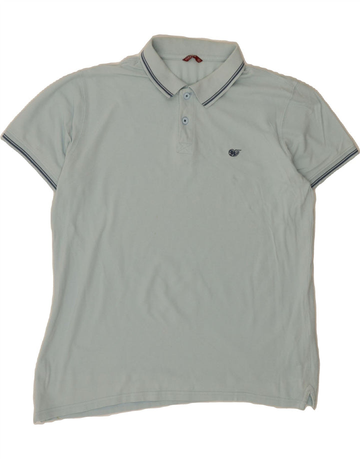 CARRERA Mens Polo Shirt XL Blue Cotton Vintage Carrera and Second-Hand Carrera from Messina Hembry 