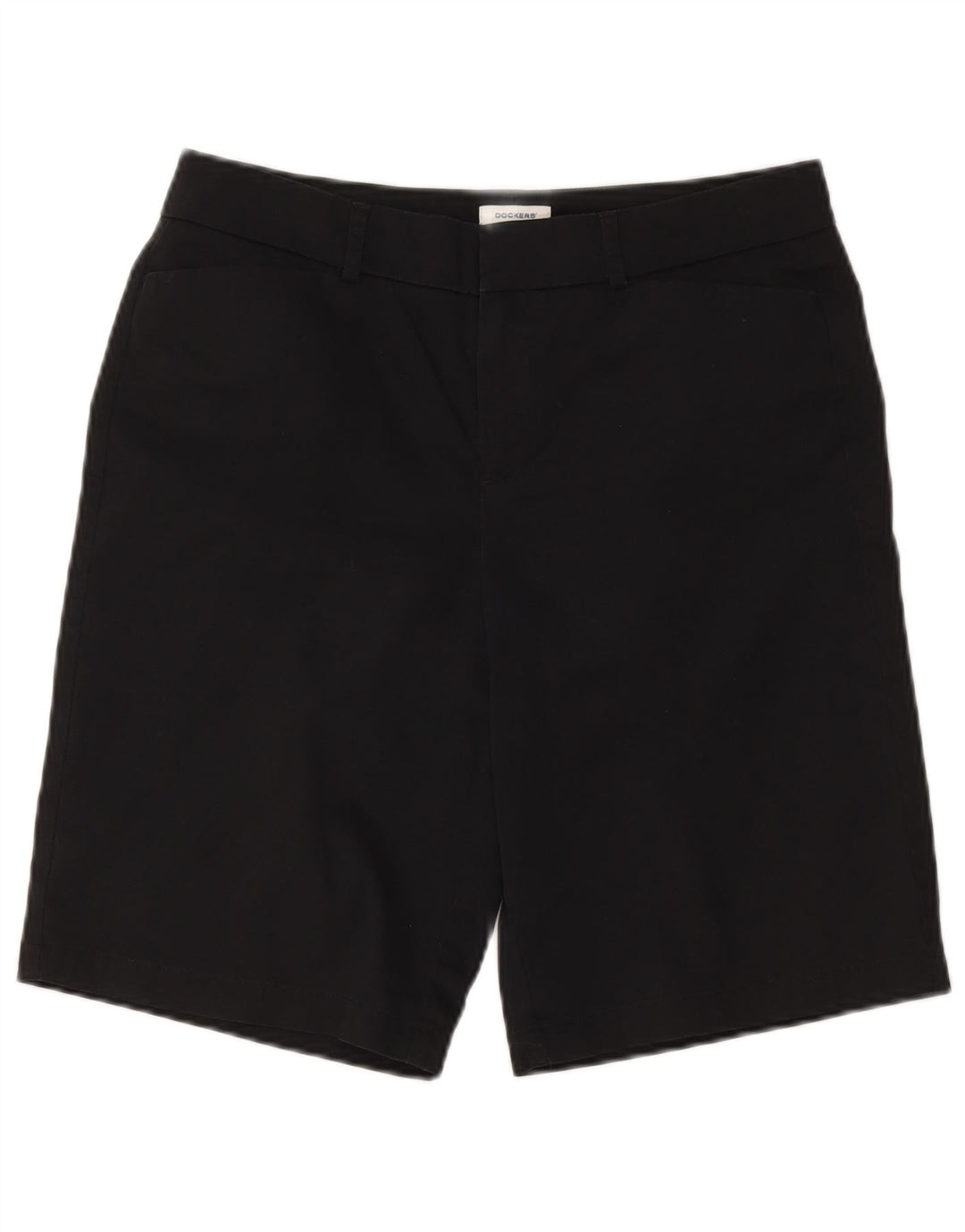Dockers Herre Ideal Fit Casual Shorts W32 Medium Sort Bomuld