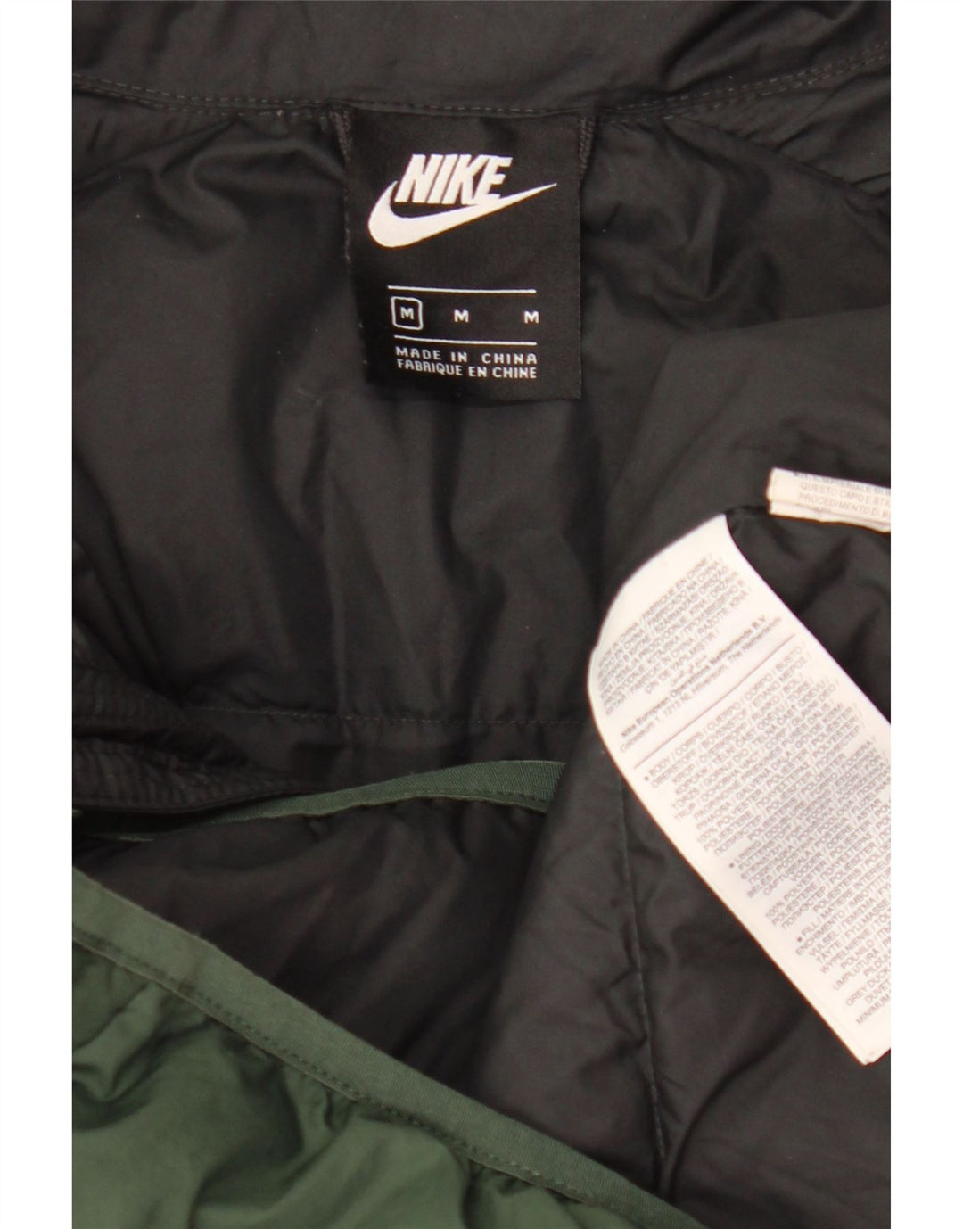 Nike Herre Polstret Gilet UK 38 Medium Green Colourblock Polyester