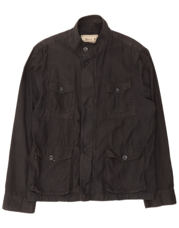 Best Company Herre Utility Jacket UK 42 XL Black Cotton