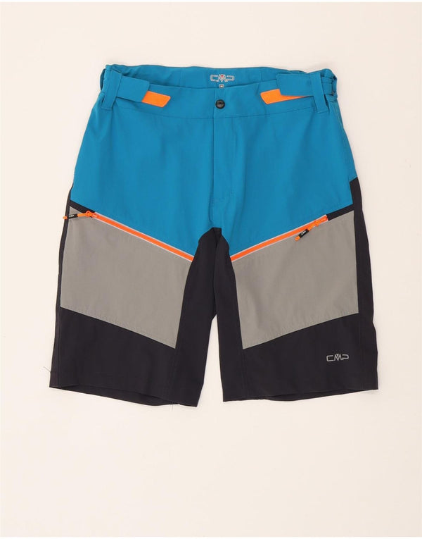 CMP Herre Cargo Shorts IT 48 Medium W32 Blå Colourblock Polyamid