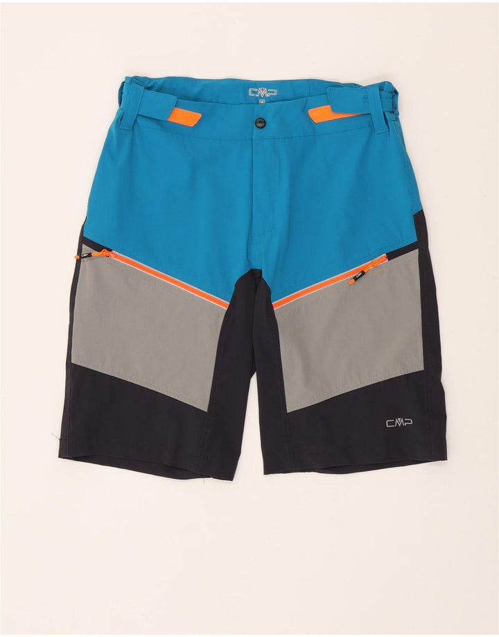 CMP Herre Cargo Shorts IT 48 Medium W32 Blå Colourblock Polyamid