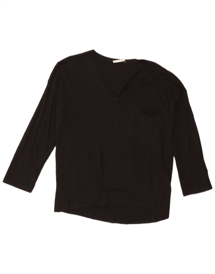 Zara Dame Trafaluc Oversized Top 3/4 ærme UK 10 Lille Sort