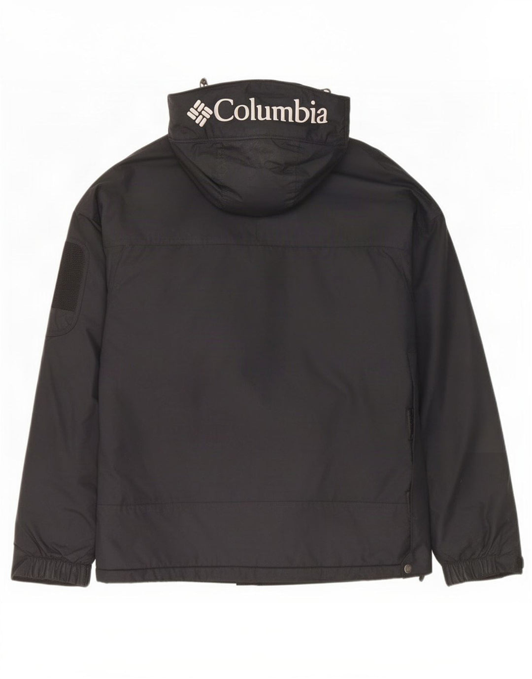 Columbia Herre Grafisk Hætte Anorak Jakke UK 38 Medium Sort Nylon
