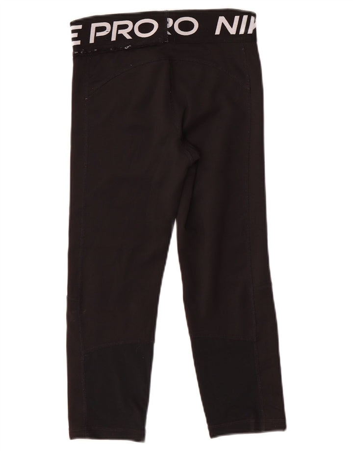 Nike piger Dri Fit grafiske leggings 10-11 år medium sort polyester