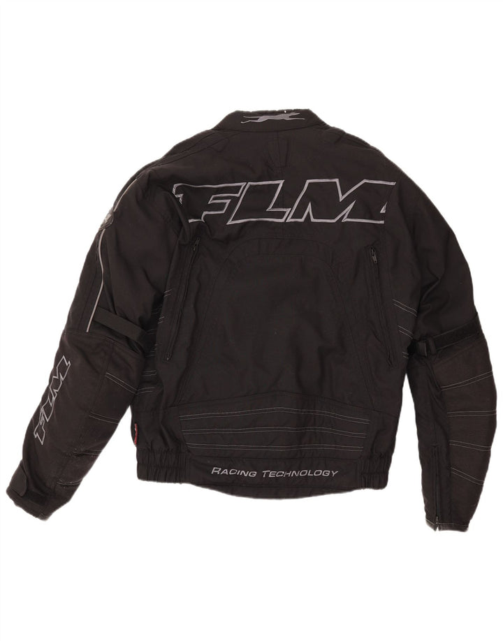 FLM Herre Graphic Racer Jacket IT 52/54 Stor Sort Polyamid