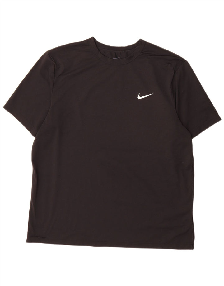 Nike Herre Dri Fit T-shirt Top Stor sort polyester