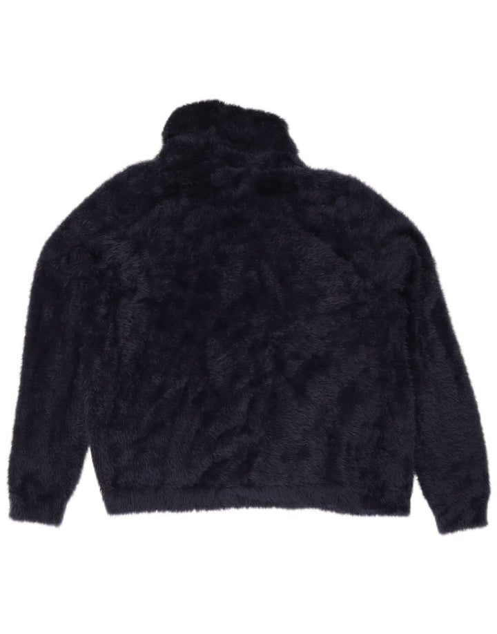 Marks & Spencer dame cardigan sweater UK 18 XL marineblå polyamid