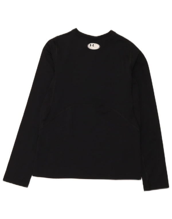 Under Armour Boys Heat Gear Top Langærmet 9-10 år Medium Sort
