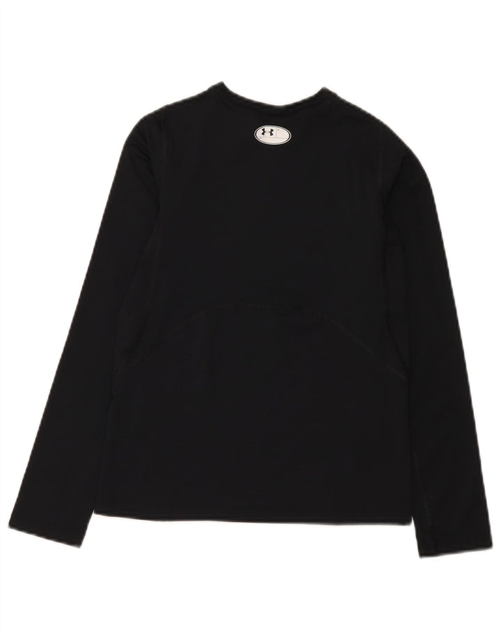 Under Armour Boys Heat Gear Top Langærmet 9-10 år Medium Sort