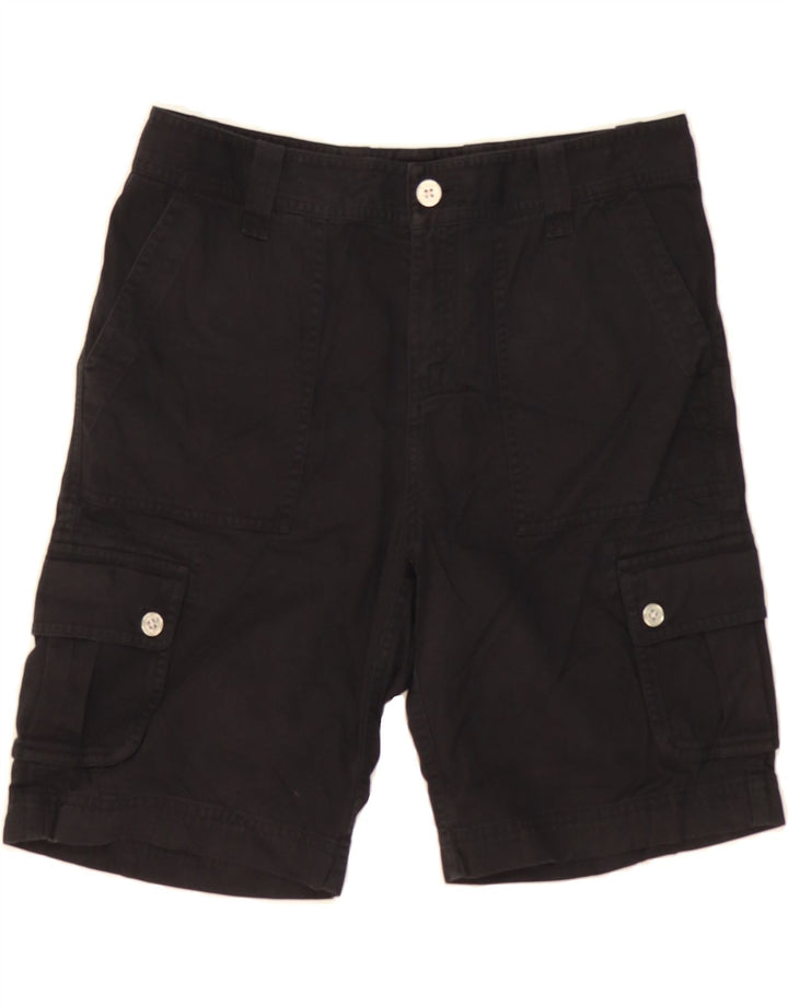 RALPH LAUREN Womens Petite Cargo Shorts US 6 Medium W30  Black Cotton Vintage Ralph Lauren and Second-Hand Ralph Lauren from Messina Hembry 