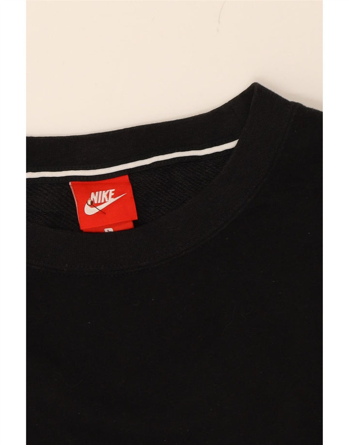 NIKE Womens Sweatshirt Jumper UK 16 Large Black Cotton Vintage Nike and Second-Hand Nike from Messina Hembry 
