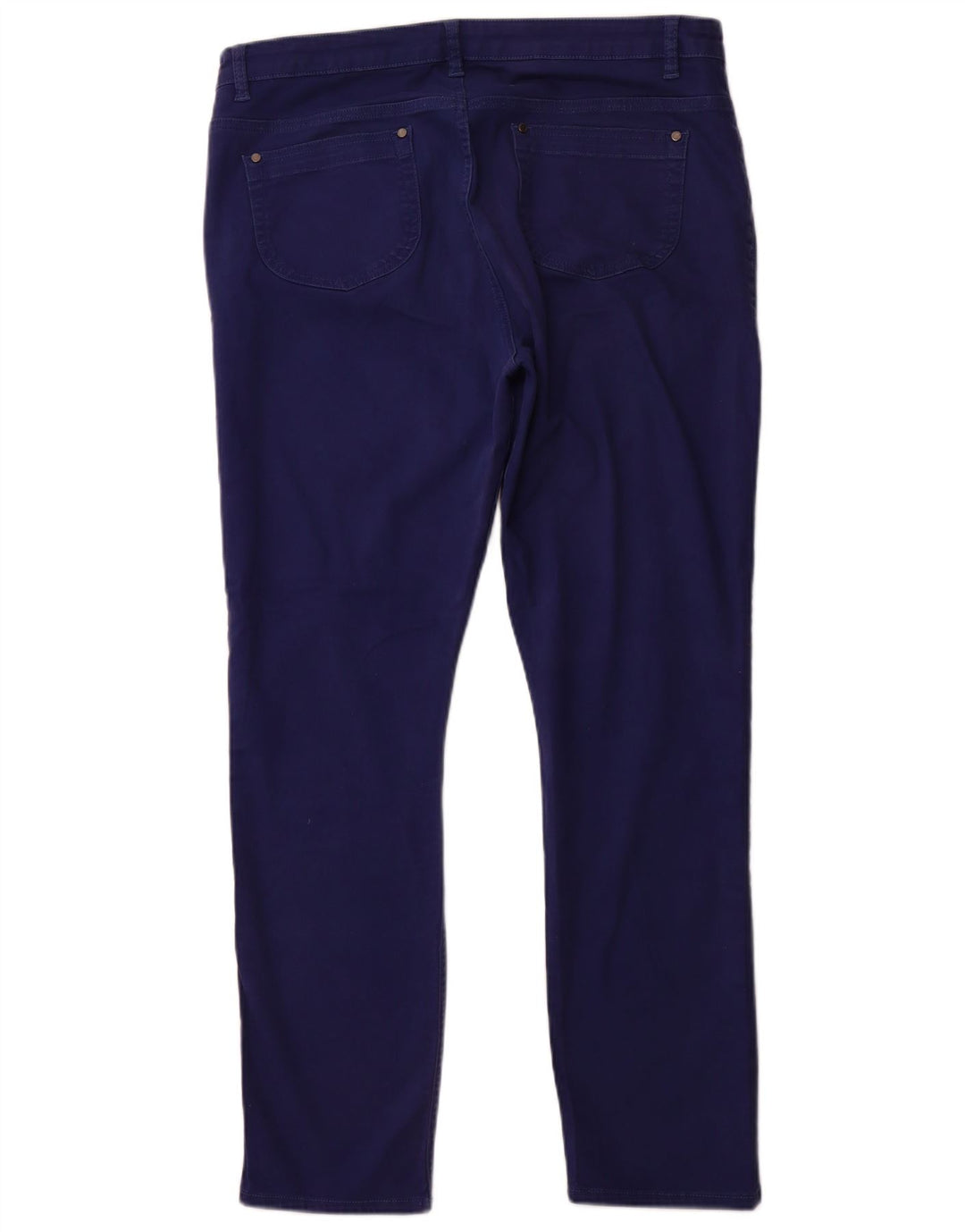 JAEGER Kvinder Højtaljede Slim Jeans UK 16 Large W36 L31 Blå Bomuld