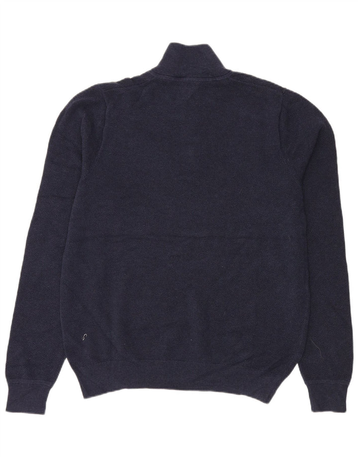 John Lewis herre lynlås-hals sweater stor marineblå bomuld