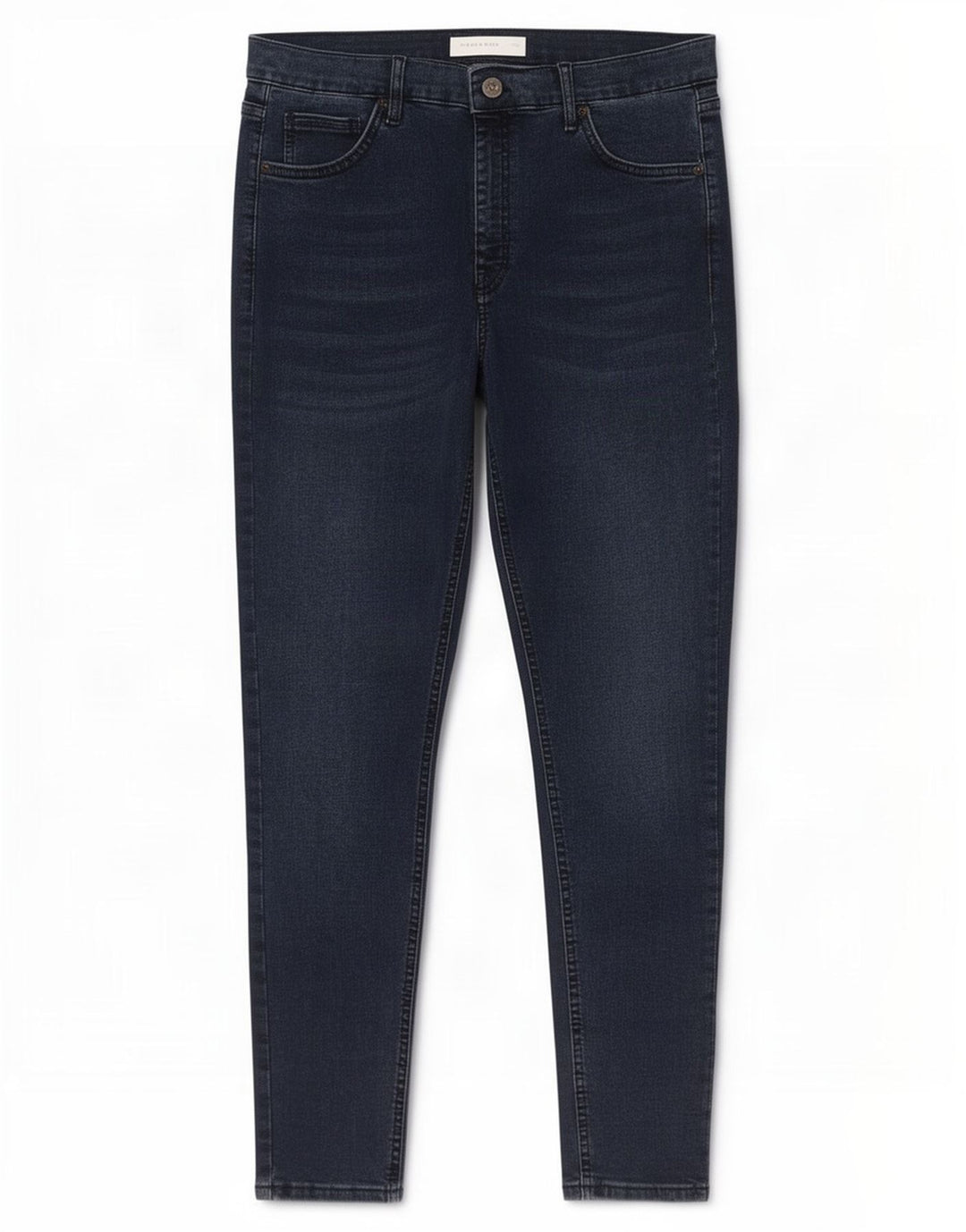 Topshop Dame Skinny Jeans W34 L32 Marineblå Polyester