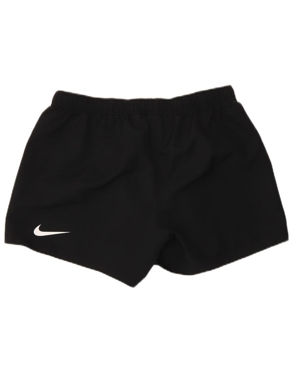 Nike grafiske sportsshorts til kvinder UK 16 Large Black Polyester