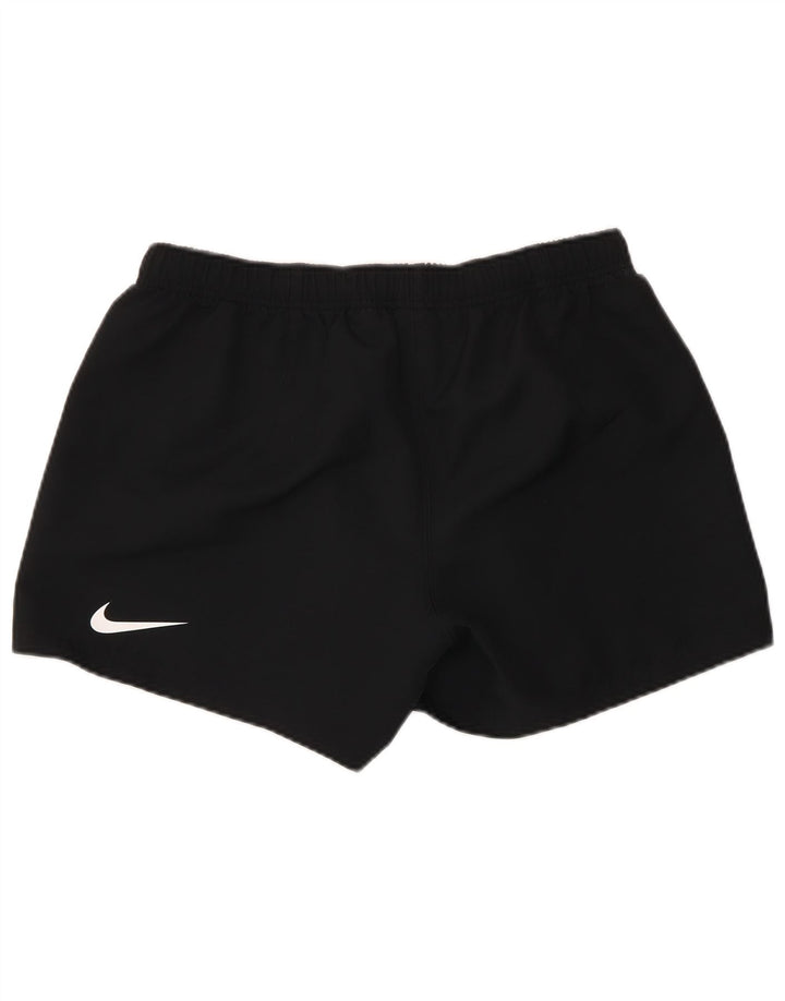Nike grafiske sportsshorts til kvinder UK 16 Large Black Polyester
