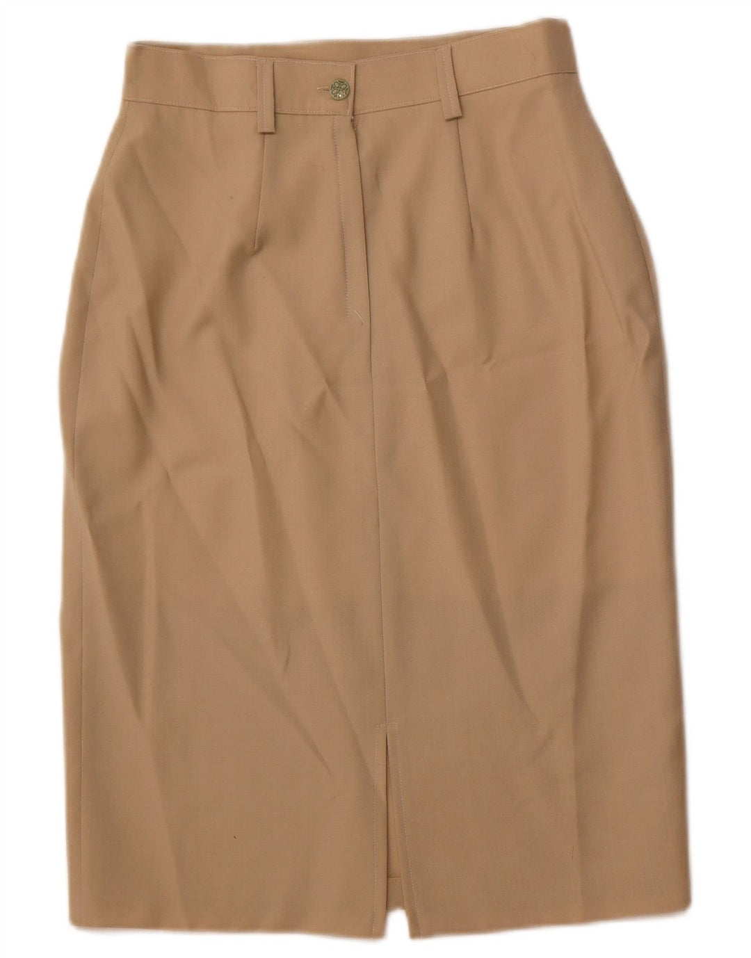 VINTAGE Pencil Nederdel til kvinder IT 44 Medium W28 Brun Uld