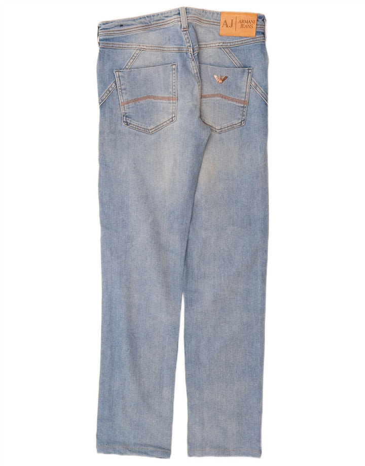 ARMANI Lige jeans til kvinder W24 L29 Blå