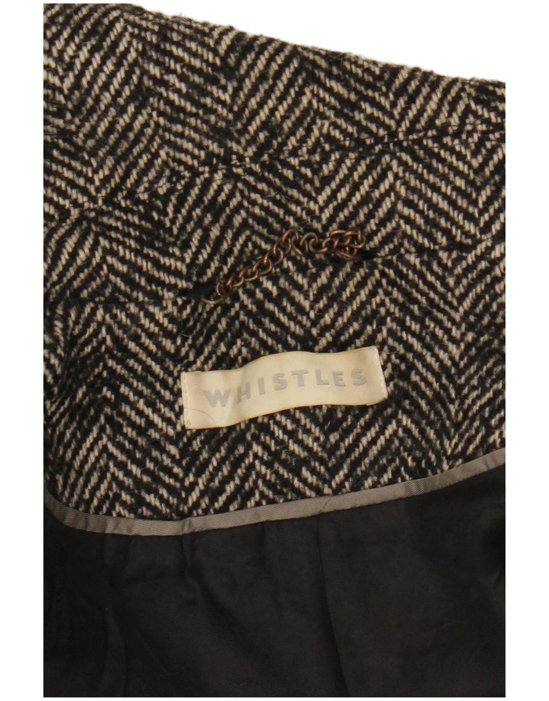 Whistles Dame Oversized Overfrakke UK 8 Small Grey Sildebensuld