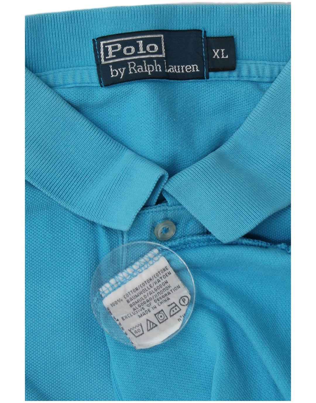 POLO RALPH LAUREN Herre poloshirt XL Blå Bomuld