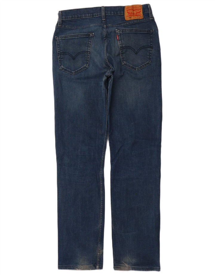 LEVI'S Herre 516 Straight Jeans W33 L34 Blå Bomuld