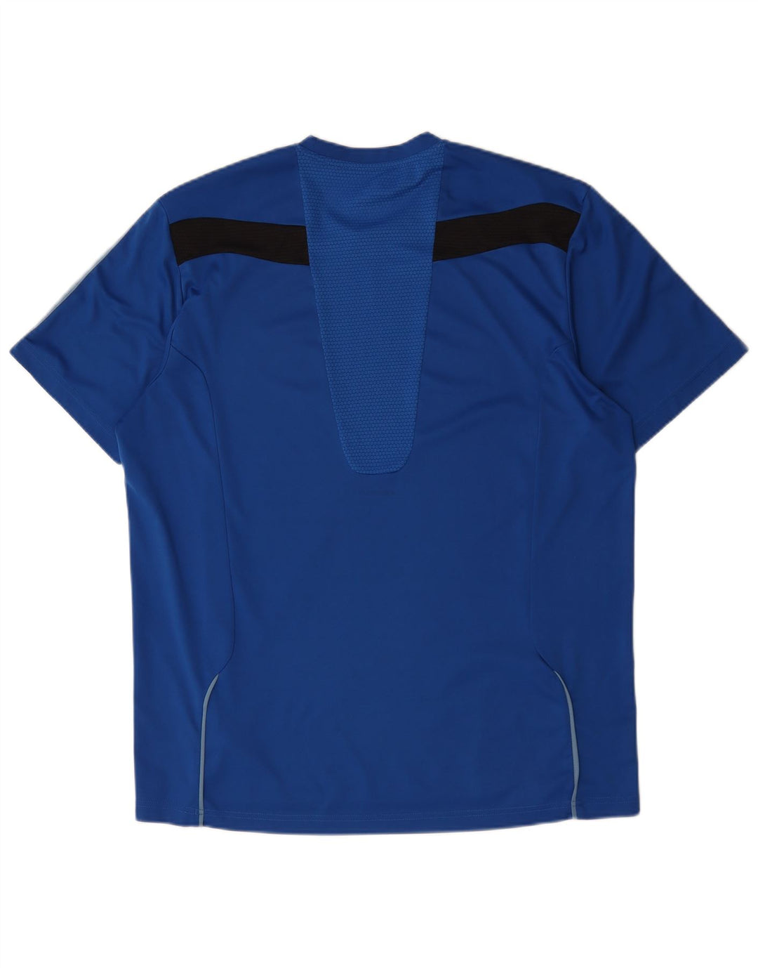 Adidas Herre T-Shirt Top XL Blå Colourblock Polyester