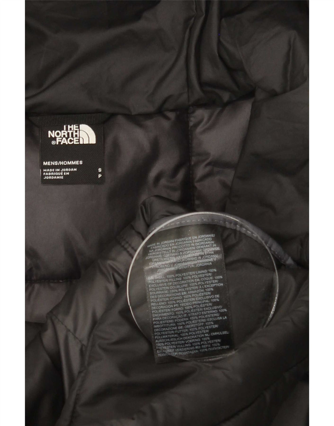The North Face Herre polstret jakke UK 36 Lille sort polyester