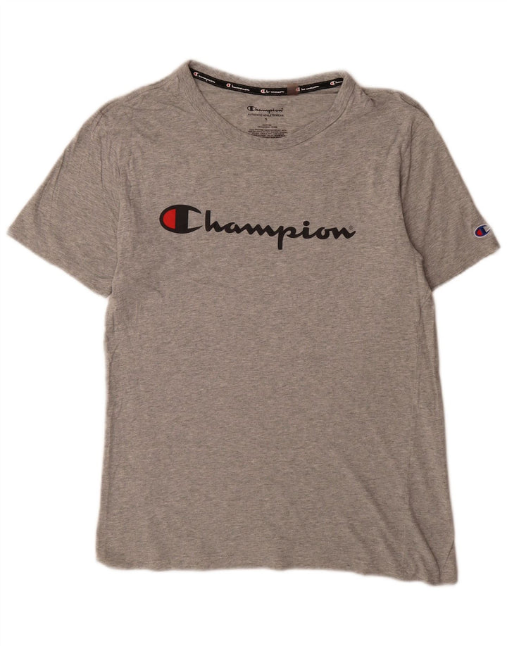 Champion Herre grafisk T-shirt top lille grå bomuld