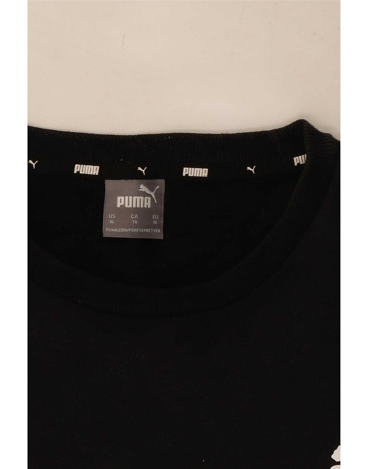 Puma Herre Sweatshirt Jumper XL Sort Bomuld