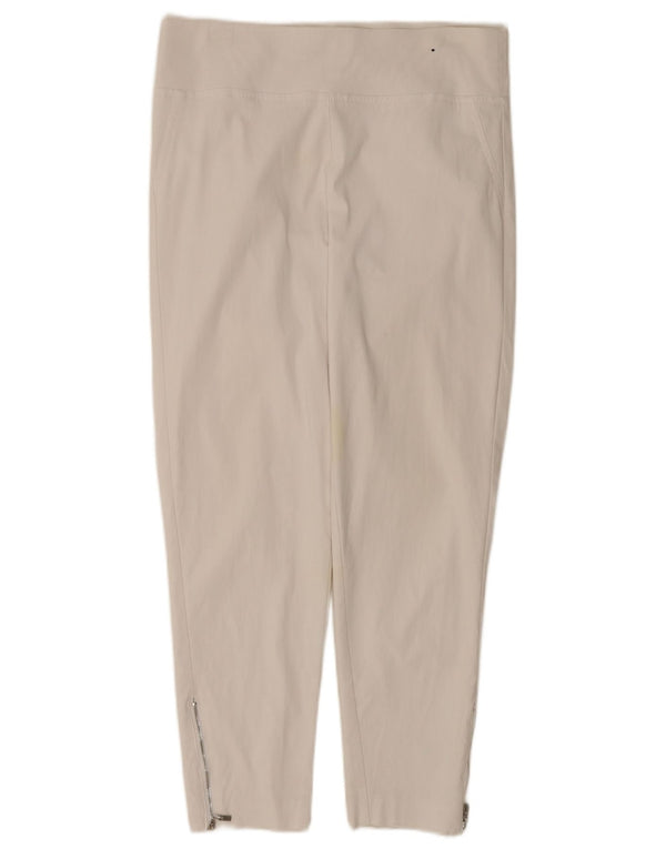 Marks & Spencer Womens Autograph Leggings UK 14 Large W34 White Viscose