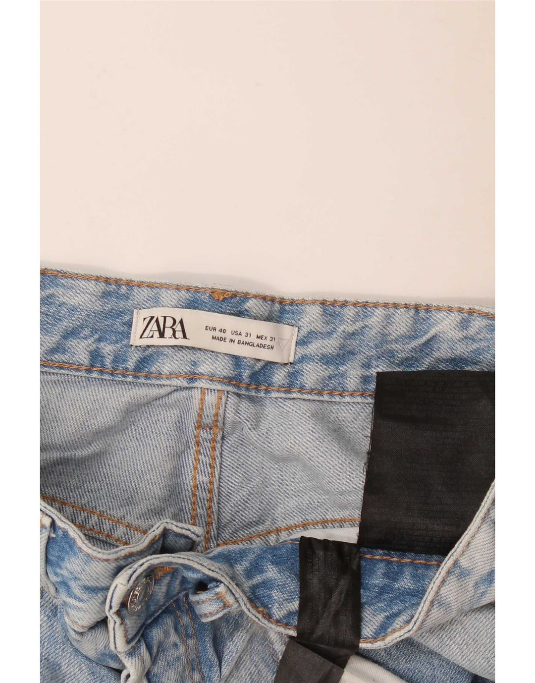 Zara Herre Slim Cropped Jeans EU 40 Medium W31 L26 Blå