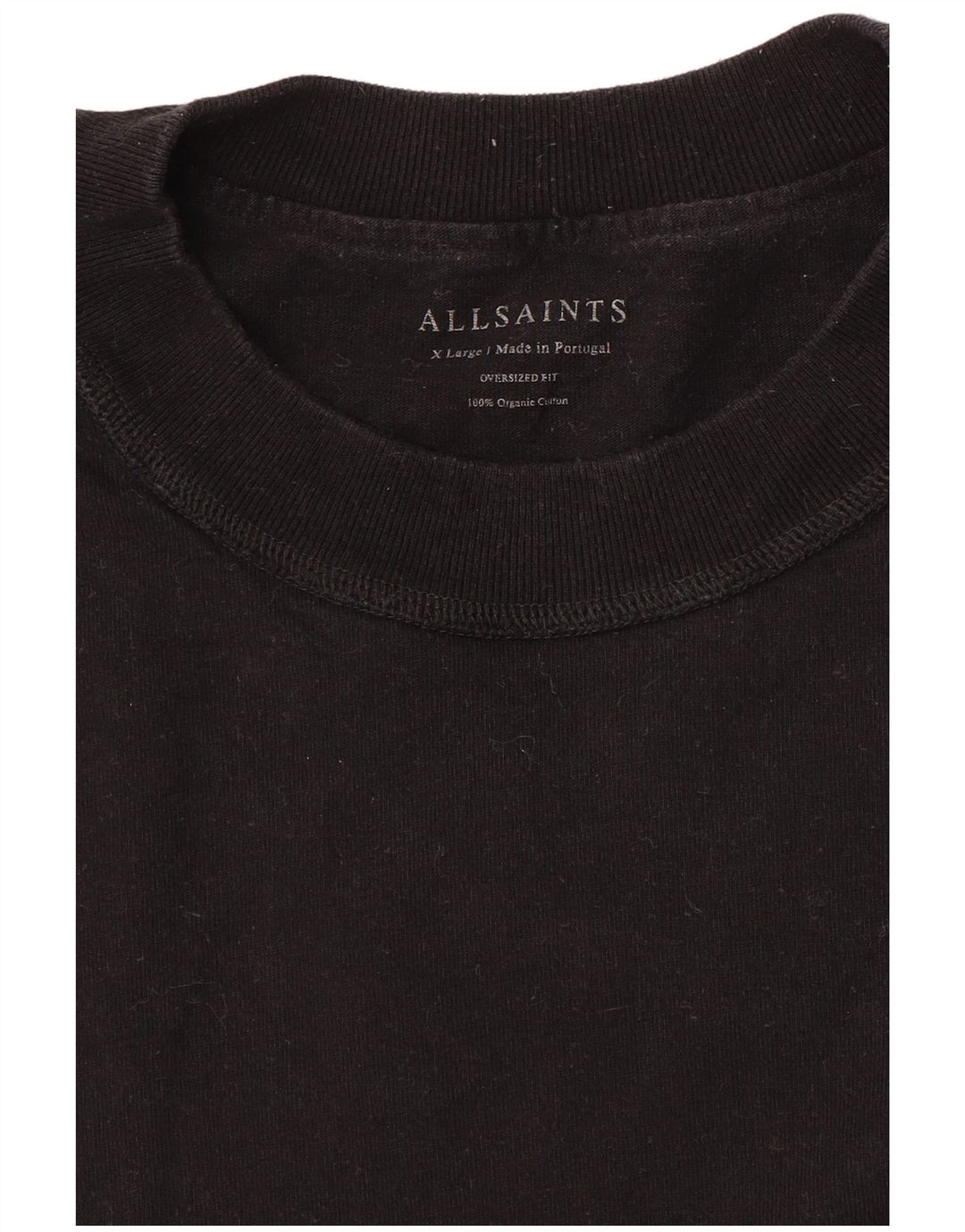 All Saints Herre T-Shirt Top XL Sort Bomuld