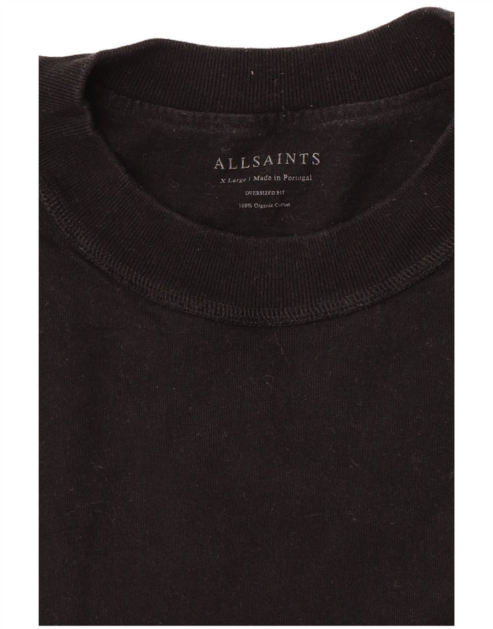 All Saints Herre T-Shirt Top XL Sort Bomuld