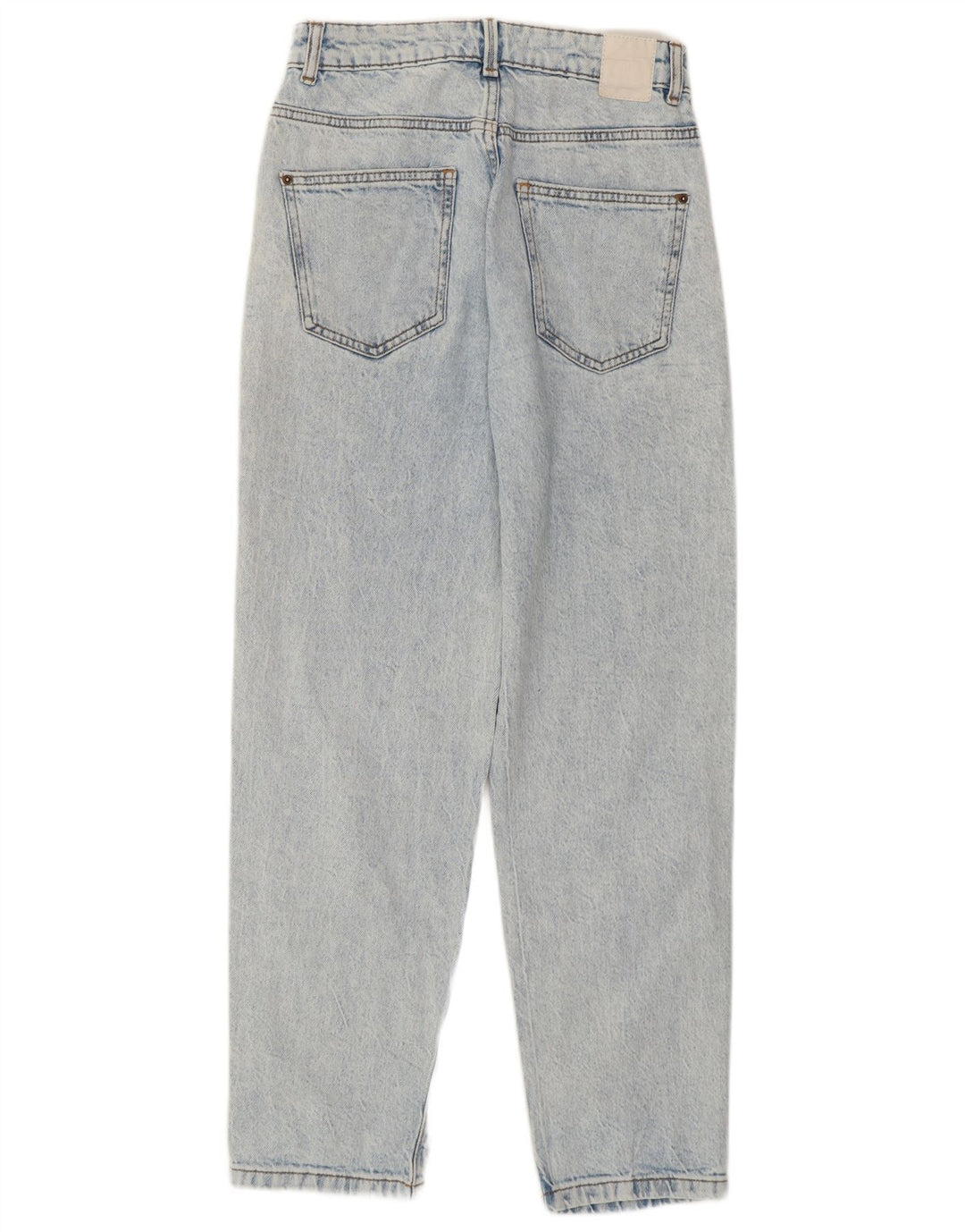 Zara Dame nødlidende højtaljede jeans EU 36 XS W26 L27 Blå Bomuld