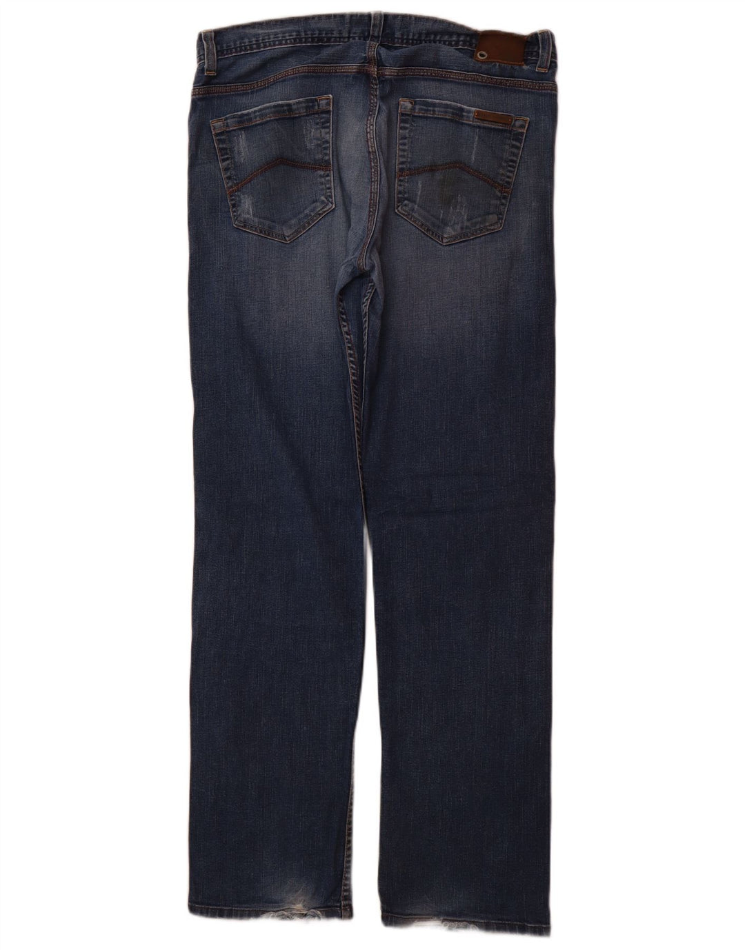 ARMANI EXCHANGE Mens Straight Jeans W34 L34 Navy Blue Cotton