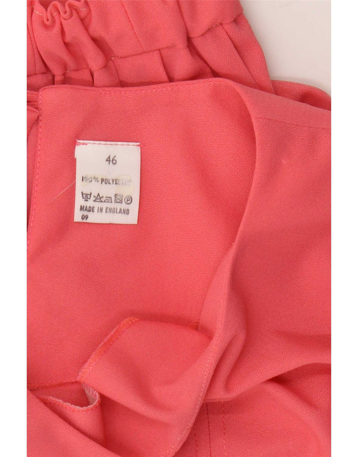 Vintage Womens Crop 2-delt nederdelsæt IT 46 Large W34 Pink Polyester