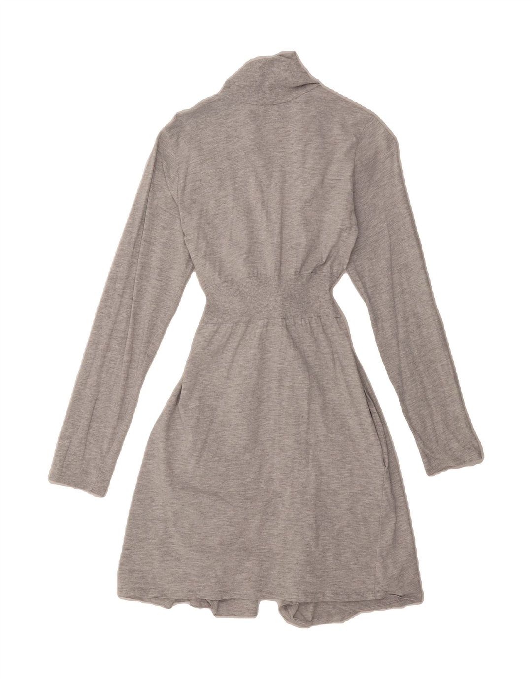 CHICCO Womens Wrap Cardigan Sweater UK 10 Small Grey Cotton Vintage Chicco and Second-Hand Chicco from Messina Hembry 