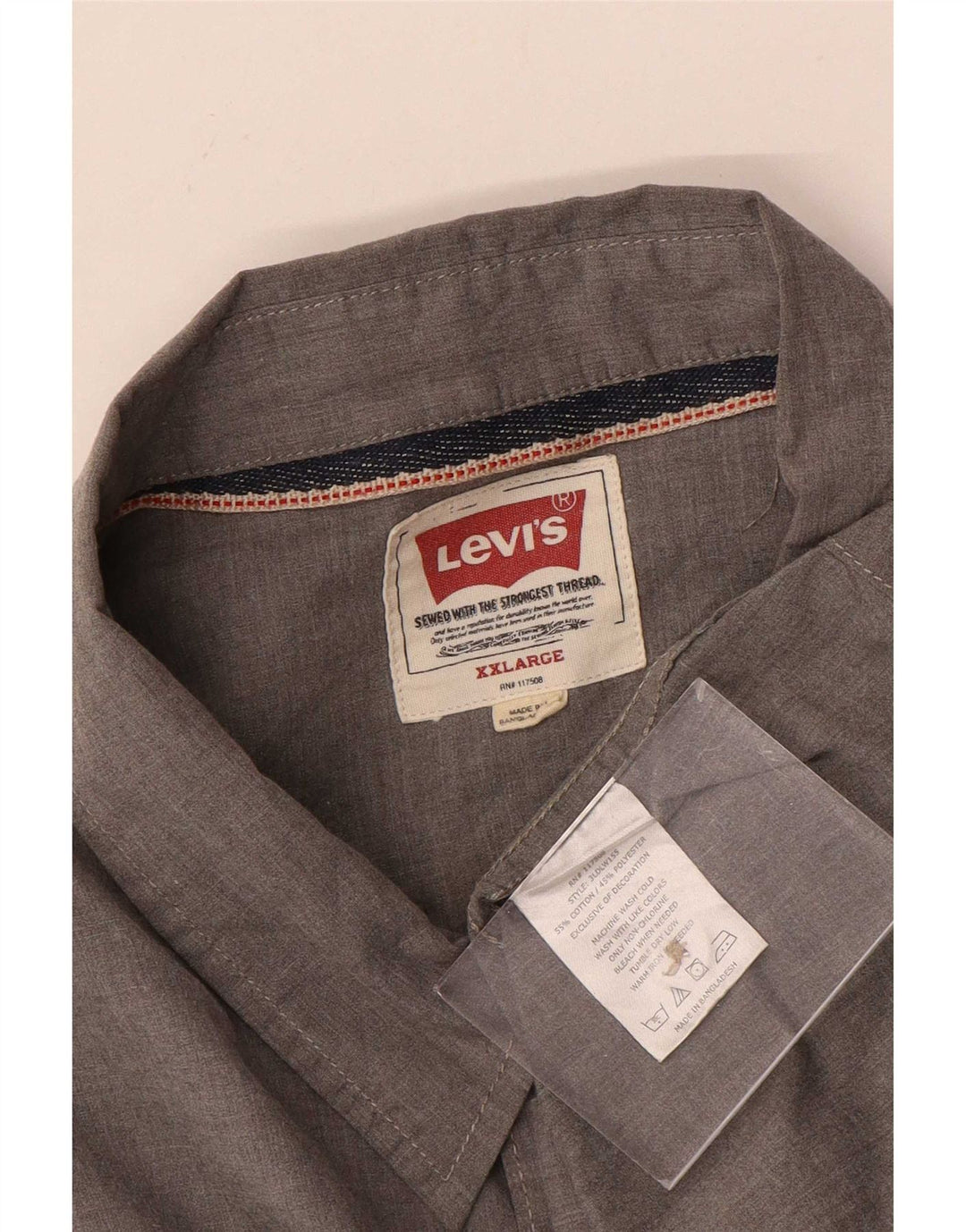 Levi's Herreskjorte 2XL Grå Bomuld